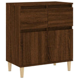 Vidaxl dressoir 60x35x70 cm bewerkt hout bruin eikenkleur