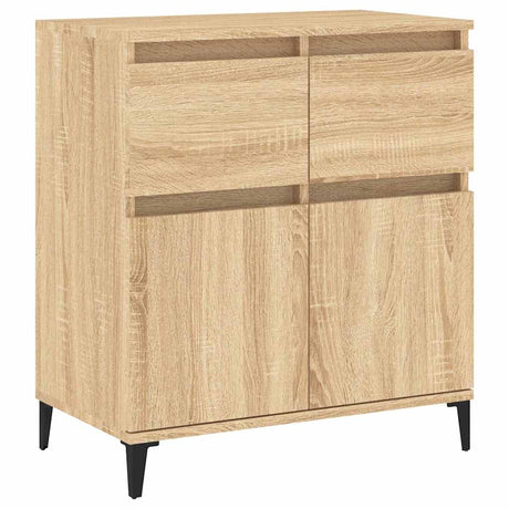 Vidaxl dressoir 60x35x70 cm bewerkt hout sonoma eikenkleurig
