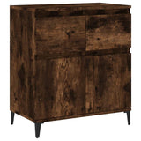 Vidaxl dressoir 60x35x70 cm bewerkt hout gerookt eikenkleurig