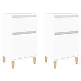 Vidaxl nachtkastjes 2 st 40x35x70 cm wit