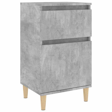 Vidaxl nachtkastje 40x35x70 cm bewerkt hout betongrijs