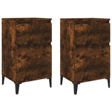 Vidaxl nachtkastjes 2 st 40x35x70 cm gerookt eikenkleurig
