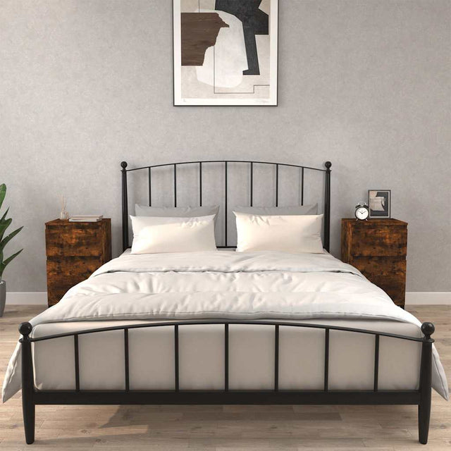Vidaxl nachtkastjes 2 st 40x35x70 cm gerookt eikenkleurig