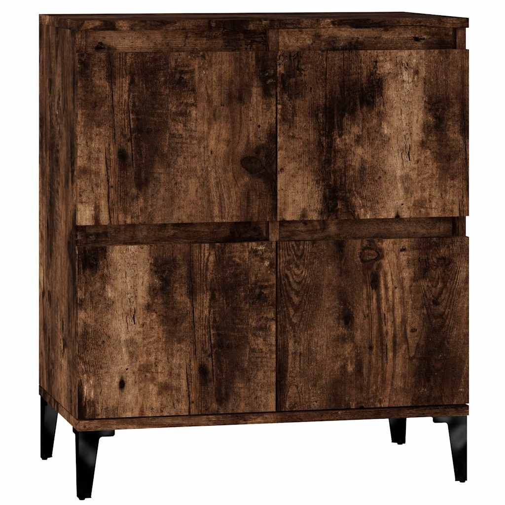 Vidaxl dressoir 60x35x70 cm bewerkt hout gerookt eikenkleurig