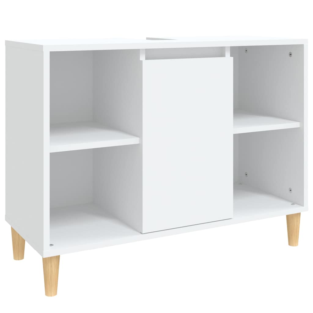 Vidaxl wastafelkast 80x33x60 cm bewerkt hout wit