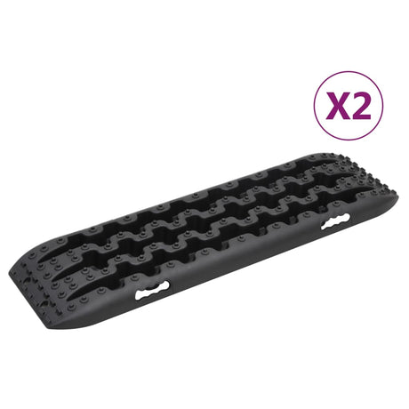 Płytki uchwytowe Vidaxx 2 szt. 106x30,5x7 cm nylonowe czarne
