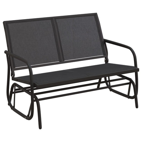 VidaXL rozkładana sofa ogrodowa 120,5x76x86,5 cm folia tekstylna i czarna stal