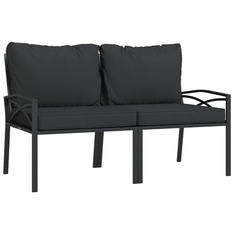 Vidaxl tuinstoelen met grijze kussens 2 st 62x75x79 cm staal