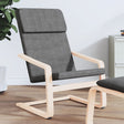 Vidaxl relaxstoel stof donkergrijs
