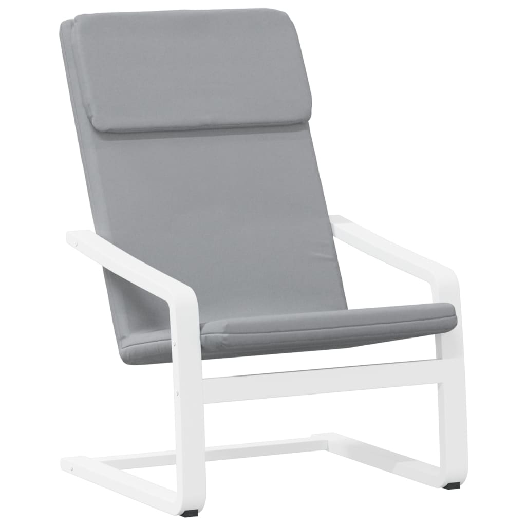 Vidaxl relaxstoel stof lichtgrijs