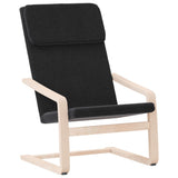 Vidaxl relaxstoel stof zwart