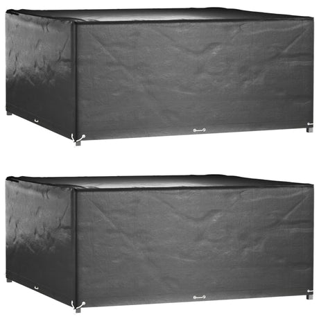 Vidaxl tuinmeubelhoezen 2 st 16 oogjes vierkant 250x250x90 cm