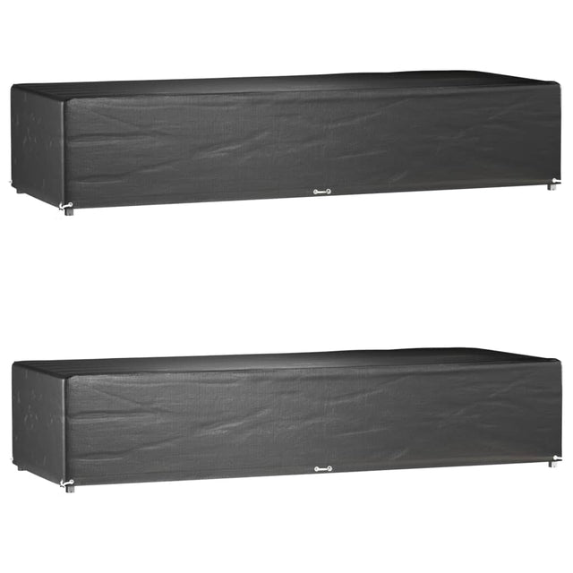Vidaxl ligbedhoezen 2 st met 12 oogjes 205x75x40 cm polyetheen