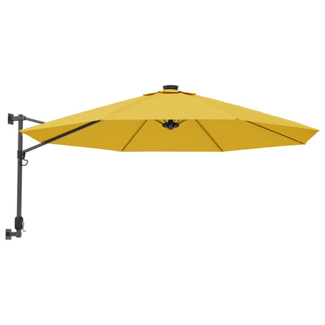 Parasol ścienny VidaXL 290 cm żółty