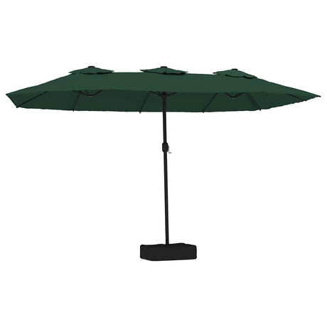 VidaXL Parasol podwójny 449x245 cm zielony
