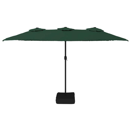 VidaXL Parasol podwójny 449x245 cm zielony
