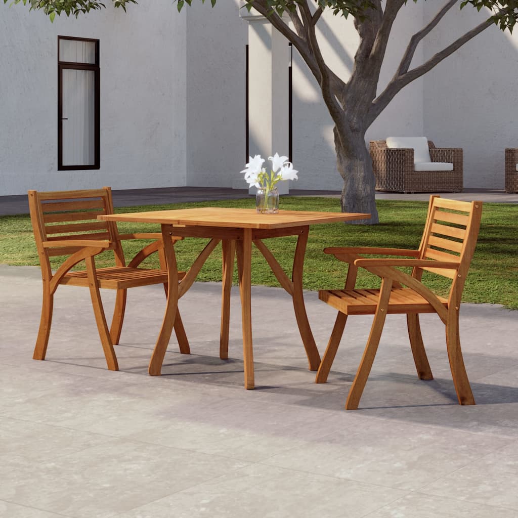 Vidaxl tuintafel 85x85x75 cm massief acaciahout