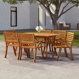 Vidaxl tuintafel 150x90x75 cm massief acaciahout