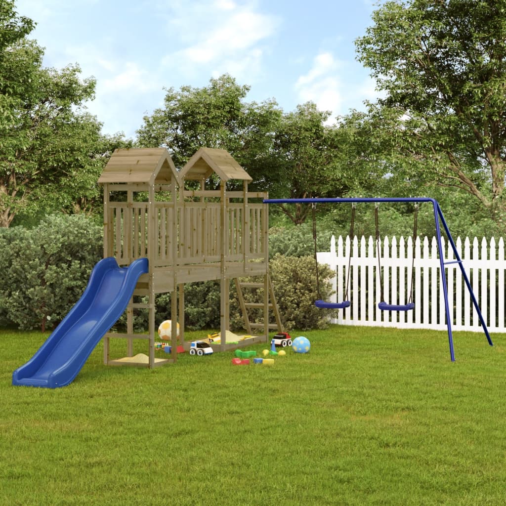 Impregnowane drewno sosnowe VidaXL Playhouse