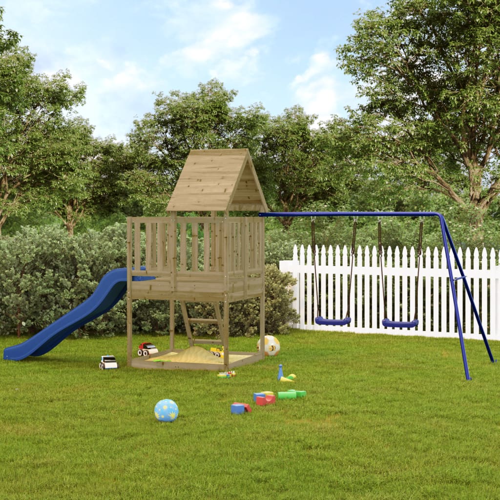 Impregnowane drewno sosnowe VidaXL Playhouse