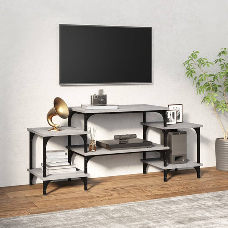 Vidaxl tv-meubel 117x35x52 cm bewerkt hout grijs sonoma eikenkleurig
