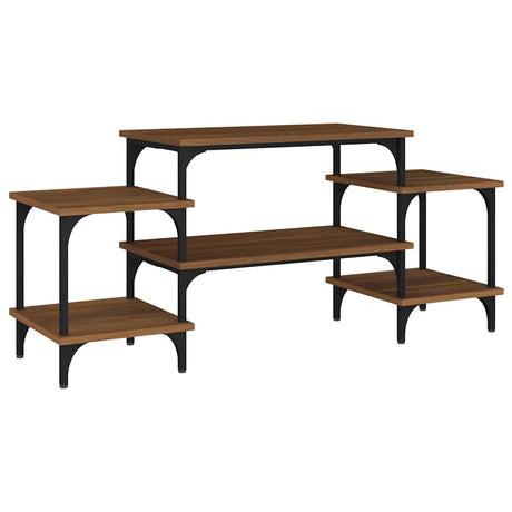 Vidaxl tv-meubel 117x35x52 cm bewerkt hout bruin eikenkleur