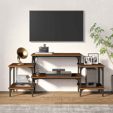Vidaxl tv-meubel 117x35x52 cm bewerkt hout bruin eikenkleur
