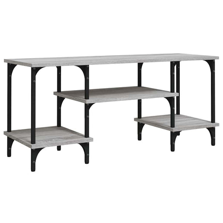 Vidaxl tv-meubel 102x35x45,5 cm bewerkt hout grijs sonoma eikenkleurig