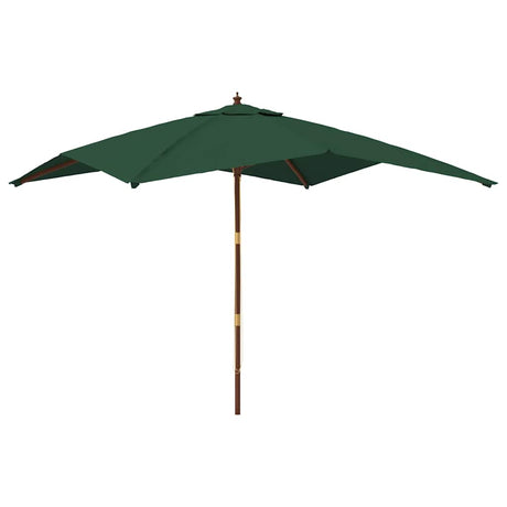 Parasol Vidaxx z drewnianym słupkiem 300x300x273 cm zielony
