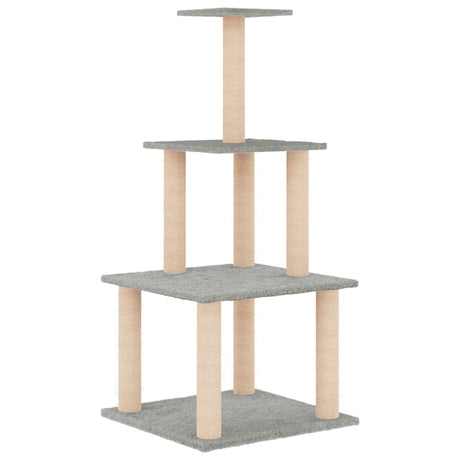 Vidaxl Cat Furniture z Sisal Scrating Posts 111 cm jasnoszary
