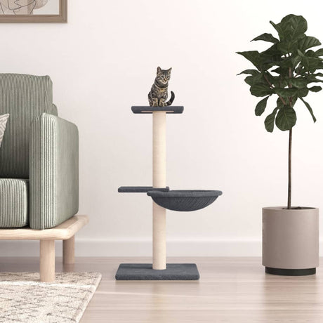 Vidaxl Cat Furniture z Sisal Scratosing Posts 72 cm ciemnoszary