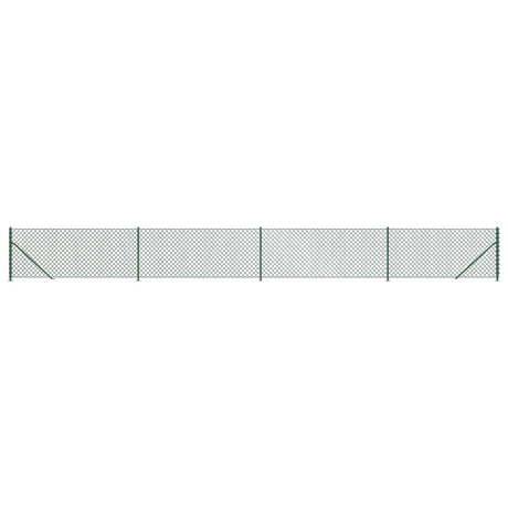 Ogrodzenie siatkowe Vidaxx z kołnierzem 0,8x10 m zielone