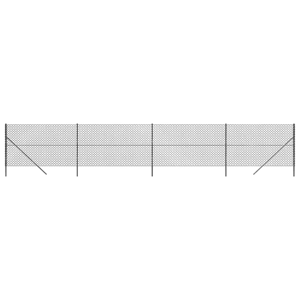 Ogrodzenie siatkowe Vidaxl 2x10 m antracyt