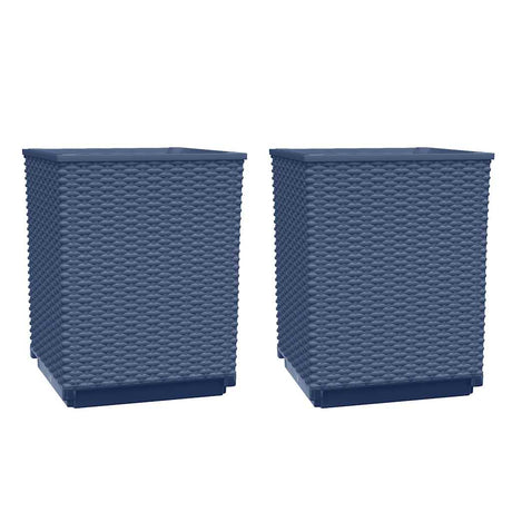 Donice Vidaxx 2 szt. 30x30x37 cm polipropylen niebiesko-szary