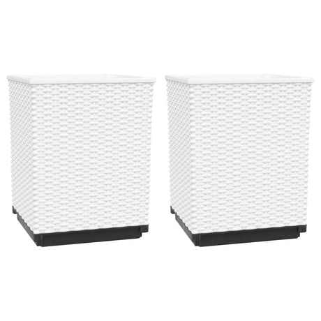 Donice Vidaxx 2 szt. 30x30x37 cm polipropylen biały