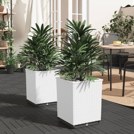 Donice Vidaxx 2 szt. 30x30x37 cm polipropylen biały