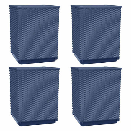 Donice Vidaxx 4 szt. 30x30x37 cm polipropylen ciemnoszary