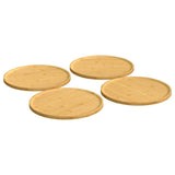 Vidaxl Pizza Pizza 4 szt. Bambus Ø32x1,5 cm