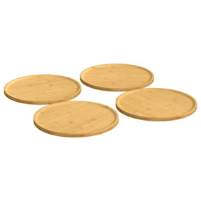 Vidaxl Pizza Pizza 4 szt. Bambus Ø32x1,5 cm