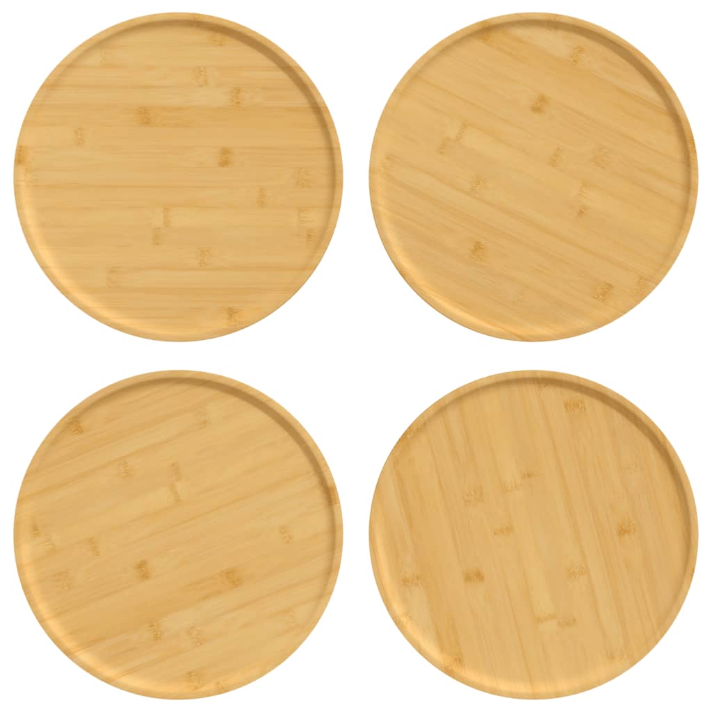 Vidaxl Pizza Pizza 4 szt. Bambus Ø32x1,5 cm
