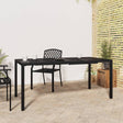 Vidaxl tuintafel 165x80x72 cm staal antracietkleurig