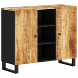 Vidaxl dressoir met 2 deuren 90x33x75 cm massief mangohout