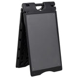 Vidaxl Sandwichbord 45x7x84.5 cm HDPE Black