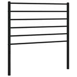 Vidaxl vervangend hoofdbord metaal zwart 90 cm