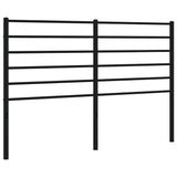 Vidaxl vervangend hoofdbord metaal zwart 135 cm