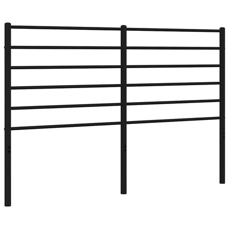 Vidaxl vervangend hoofdbord metaal zwart 135 cm