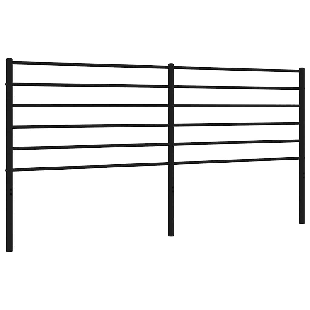 Vidaxl vervangend hoofdbord metaal zwart 180 cm