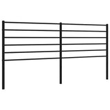 Vidaxl vervangend hoofdbord metaal zwart 180 cm