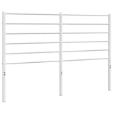 Vidaxl vervangend hoofdbord metaal wit 150 cm