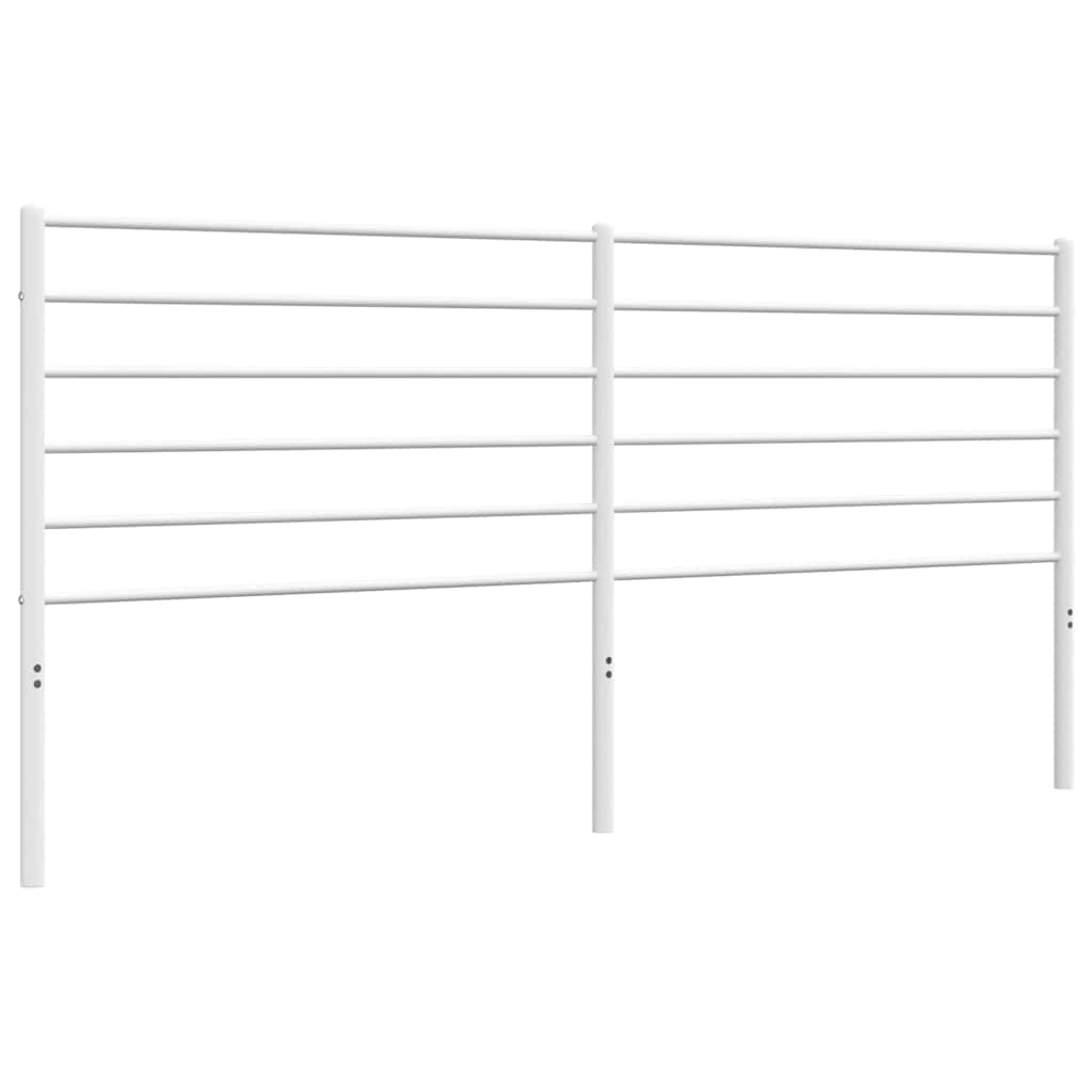 Vidaxl vervangend hoofdbord metaal wit 193 cm